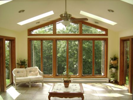 Sunroom addition adds daylight to home