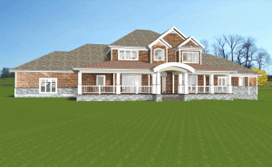 Transitional styled residence